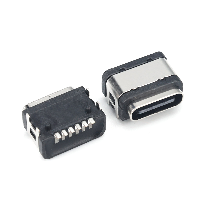 TYPE-C 6P四腳插件8.1H防水-TYPE-C