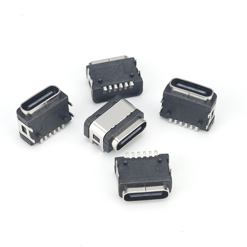 TYPE-C 6P四腳插件8.1H防水-TYPE-C