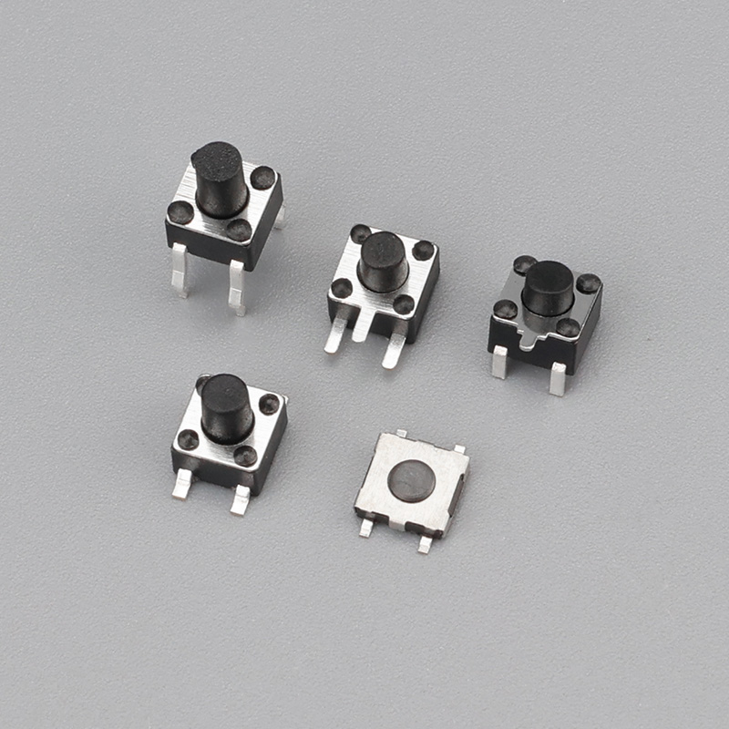 JC-6X5.8硅膠邊兩腳-輕觸開關(guān)